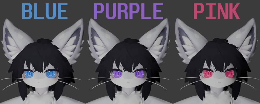 !FREE! Chalo 'Rainbow' Eye Texture Pack VRChat (6 Colored Eyes)
