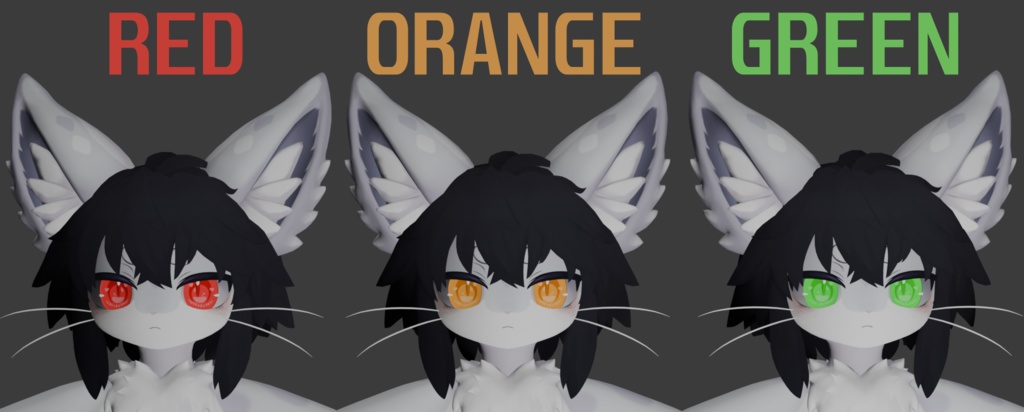 !FREE! Chalo 'Rainbow' Eye Texture Pack VRChat (6 Colored Eyes)
