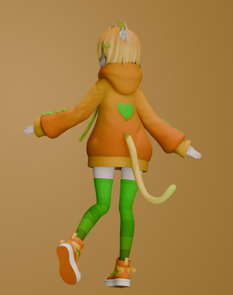 Rusk "Mango Fruit" Textures (Freckles, Makeup, Clothes) for VRChat