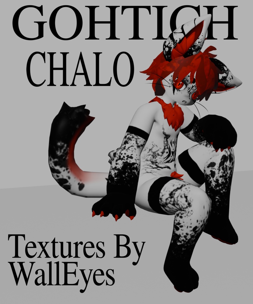 Gothic Chalo Body Texture 고딕체의 질감 VRChat