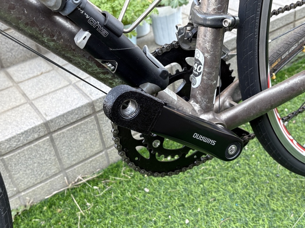 ロードバイク用クランクプロテクター型スマートタグケース(DIGL用)