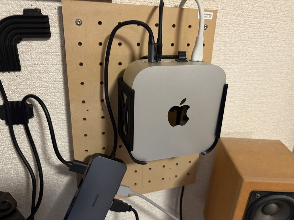 Mac mini M4(2024)ウォールマウント