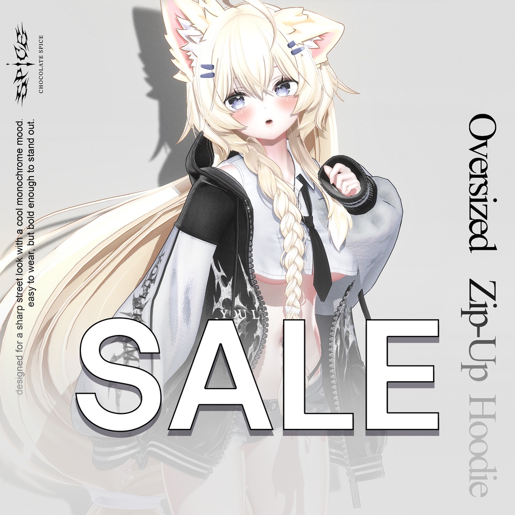  🖤2~30% OFF🖤⛓️𝐎𝐯𝐞𝐫𝐬𝐢𝐳𝐞𝐝 𝐙𝐢𝐩-𝐔𝐩 𝐇𝐨𝐨𝐝𝐢𝐞⛓️