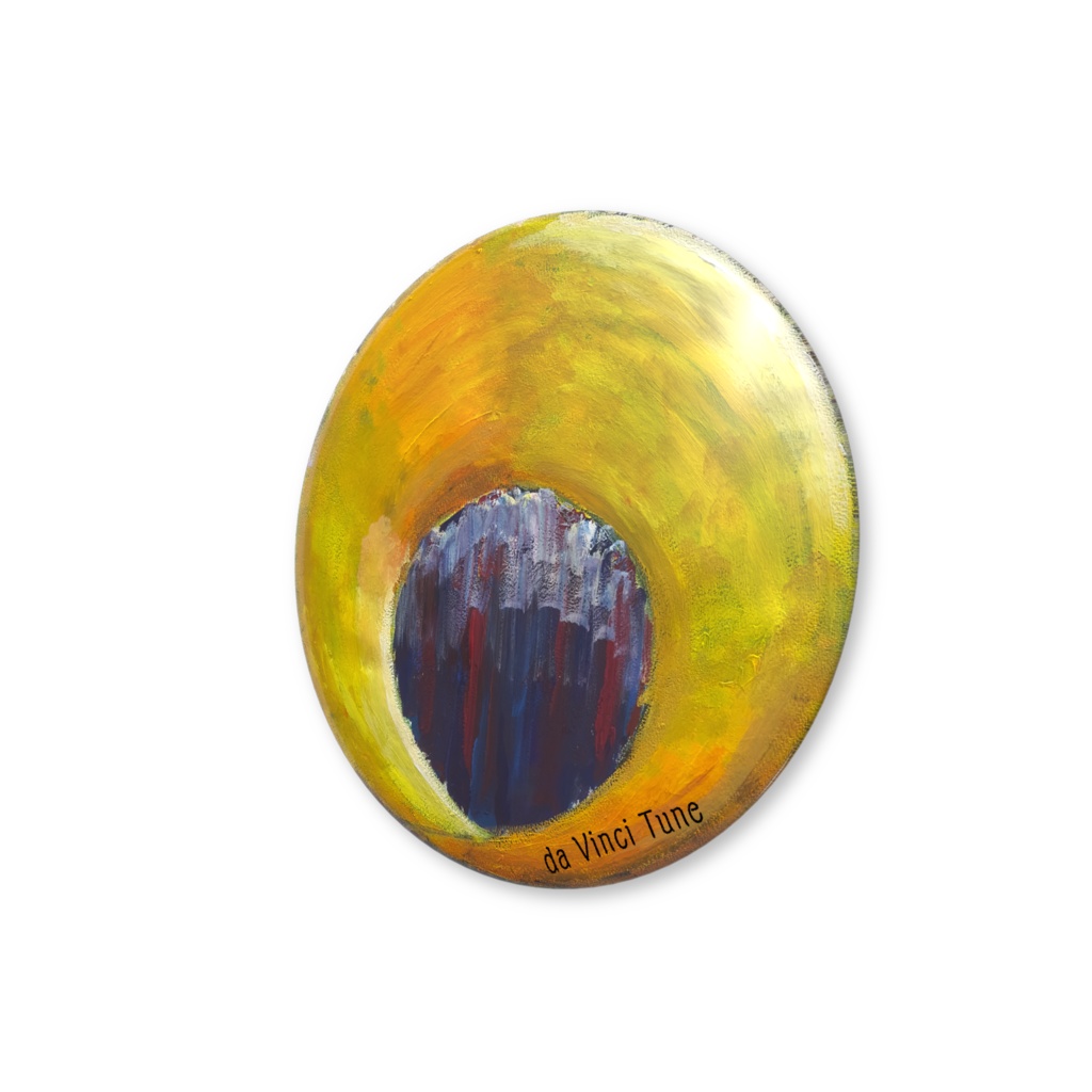 月と篝火缶バッジ〔56mm〕