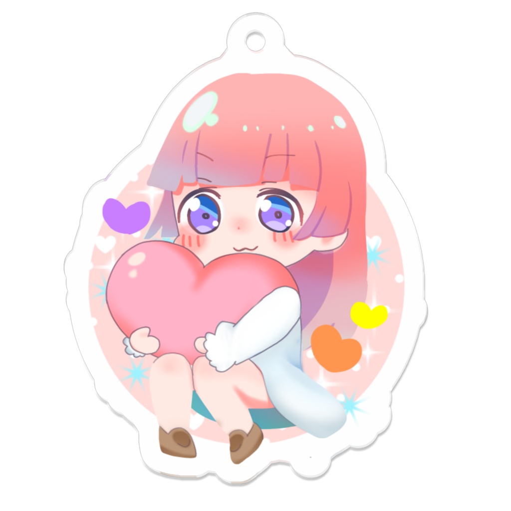 えぴたまごハートｷﾞｭｯアクキー