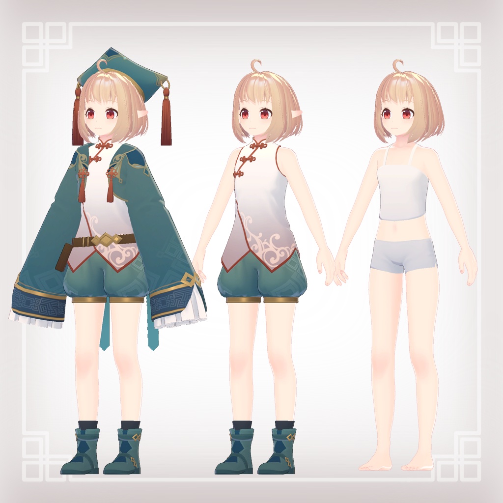 オリジナル3Dモデル「ハルルカ」