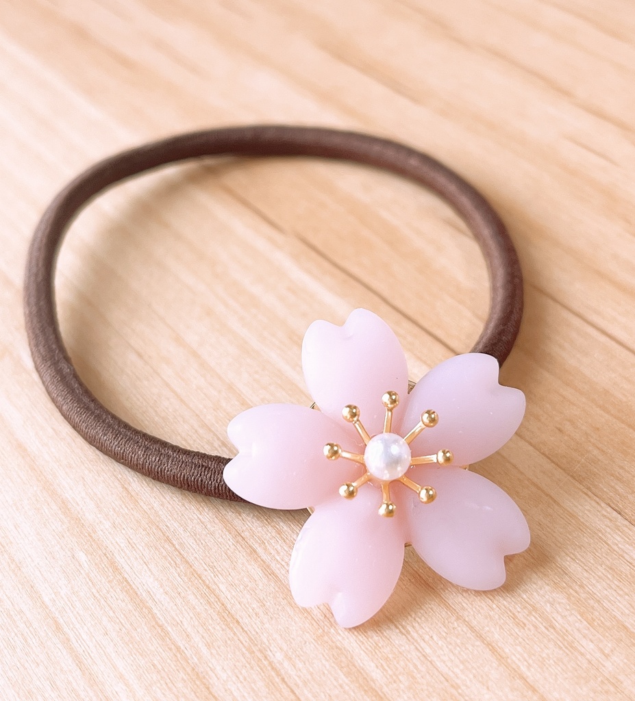 桜のヘアゴム