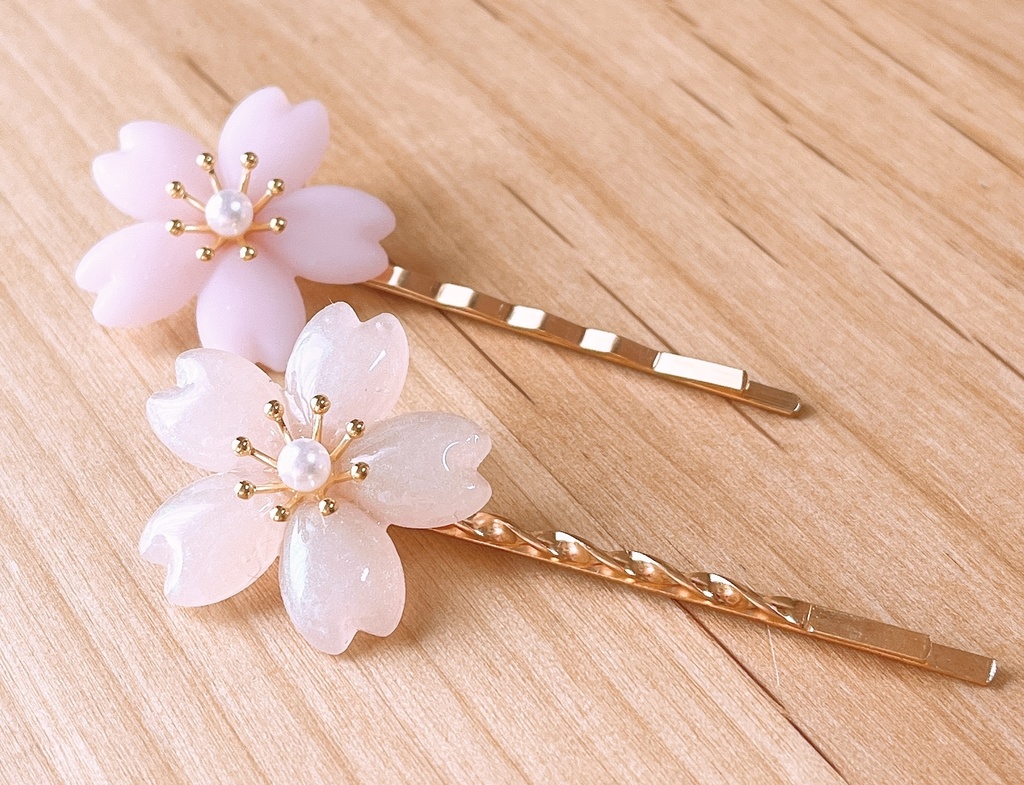 桜のヘアピン