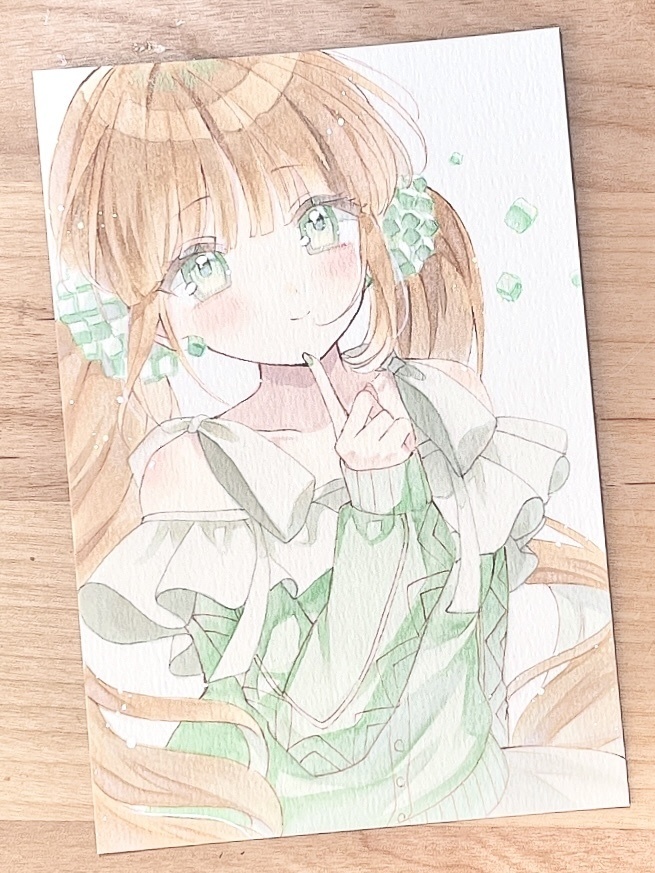 手描きイラスト　㮈種ココ