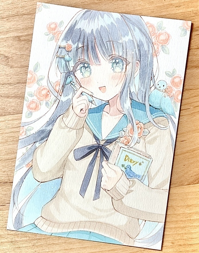 手描きイラスト　真昼 日記