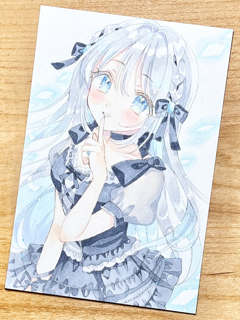 手描きイラスト　アクアマリン