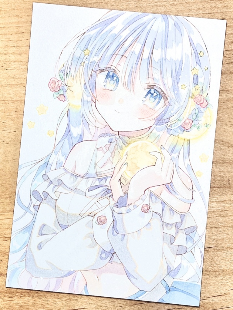 手描きイラスト　おつきみん