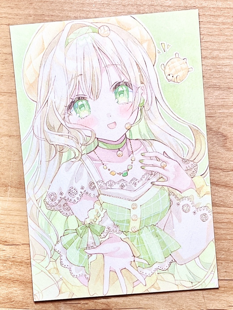 手描きイラスト　麦生メロパ