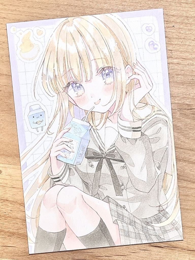 手描きイラスト　紫雲 結月
