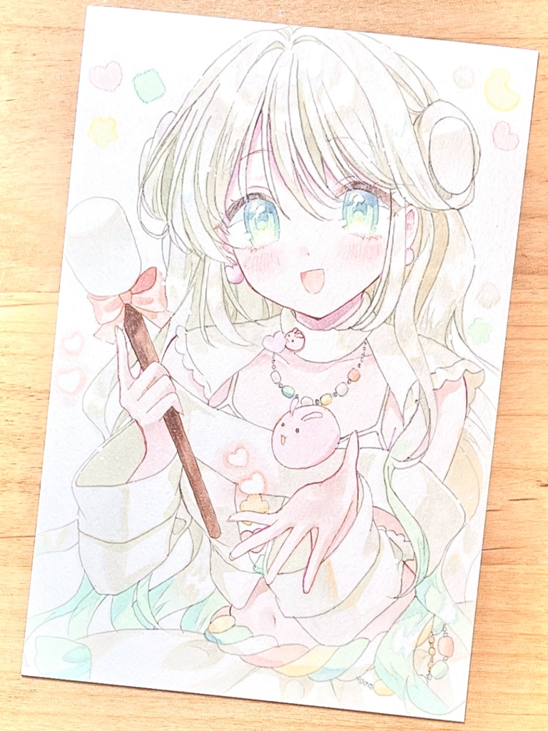 手描きイラスト　今洲立ましろ