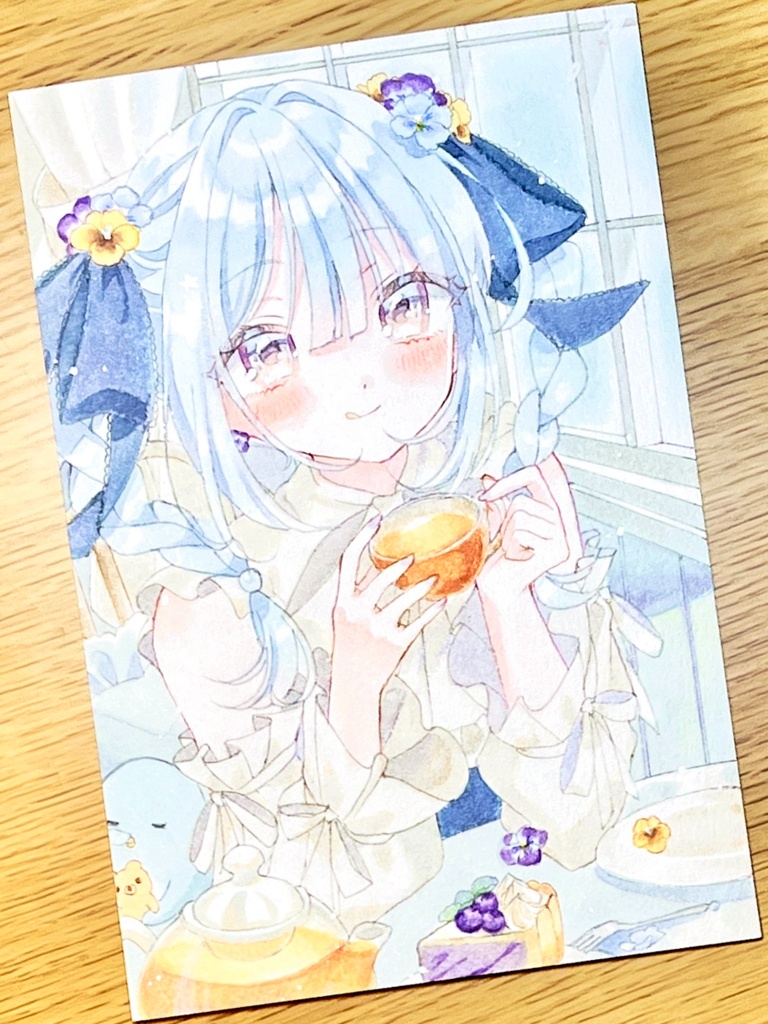 手描きイラスト　パンジー