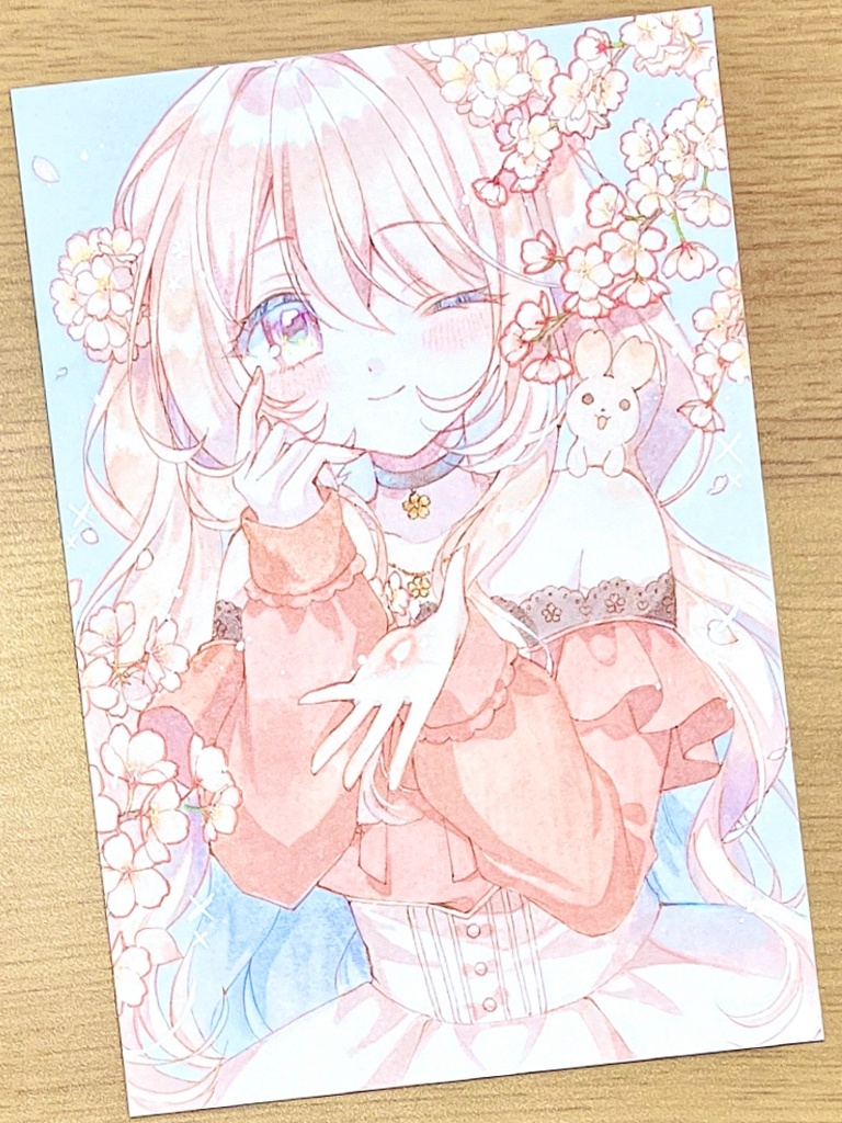 手描きイラスト 甘春 桜花