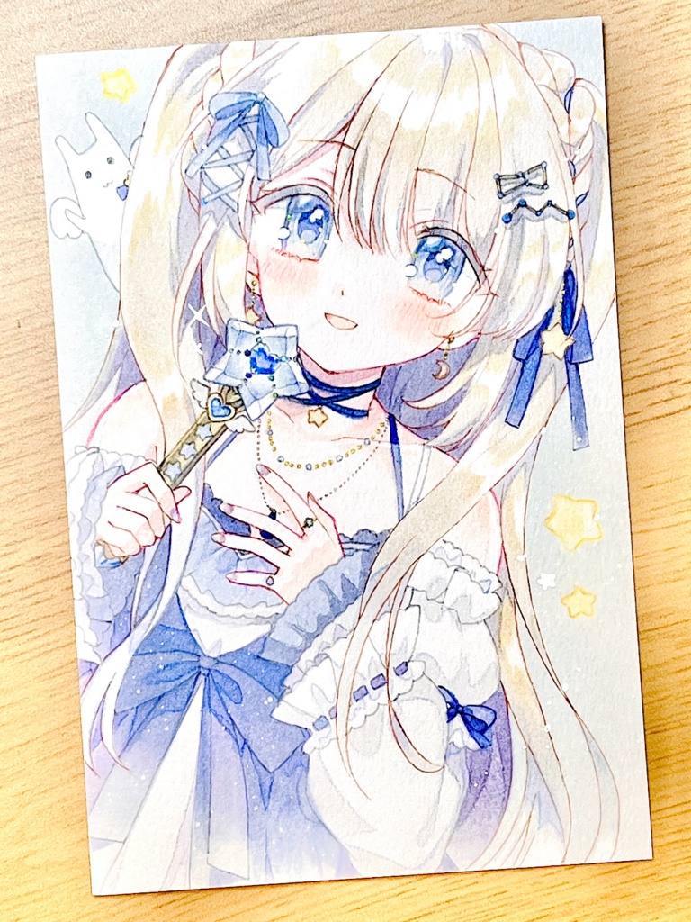 手描きイラスト 夜明らび