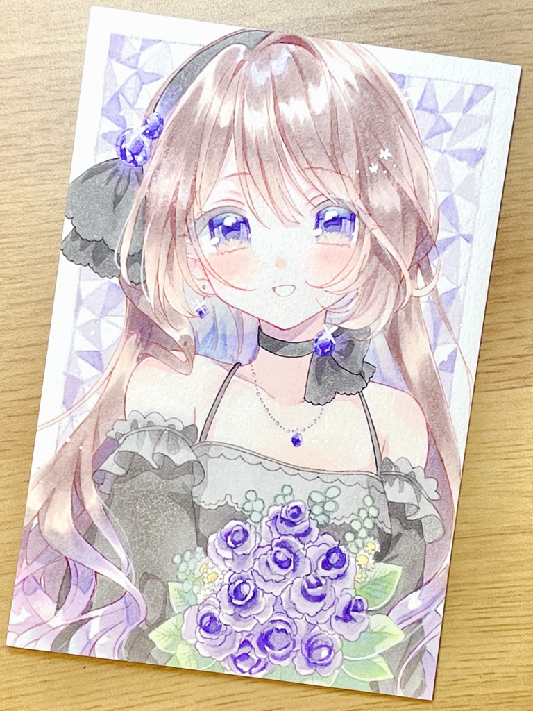 手描きイラスト アメジスト