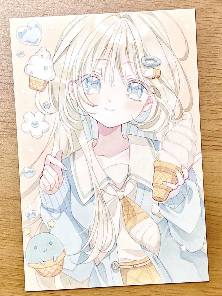 手描きイラスト　巻渦そふと