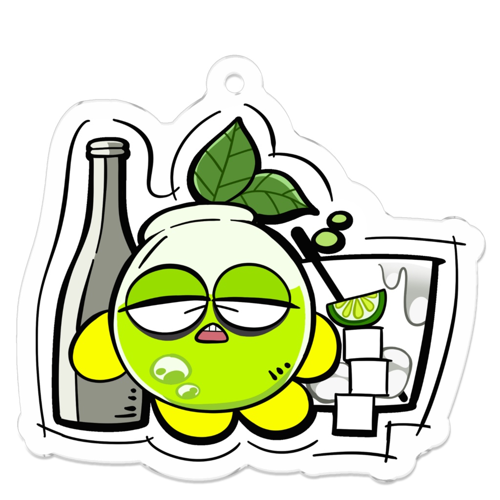 アクリルキーホルダー（おさけ）
