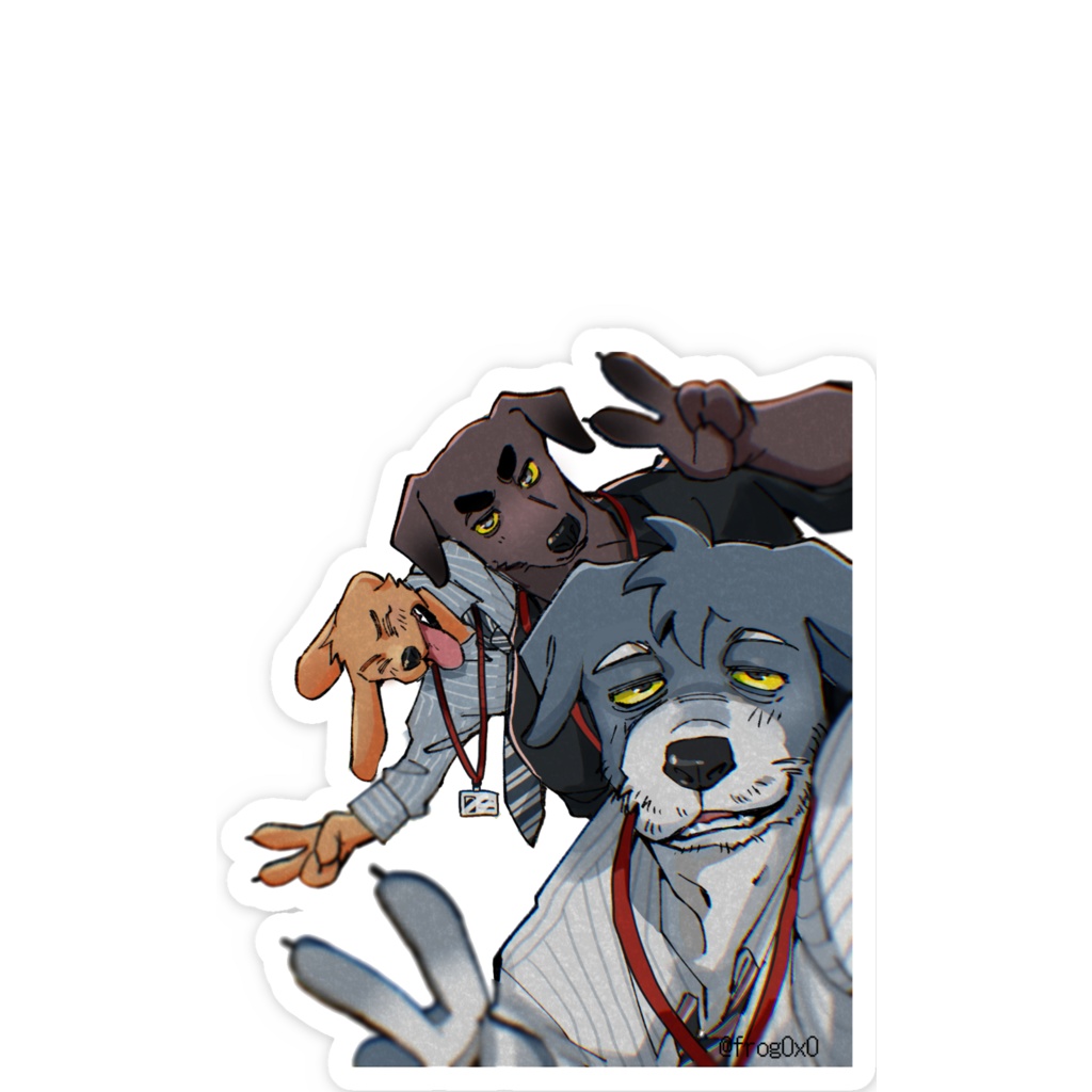 職場のギャルステッカー