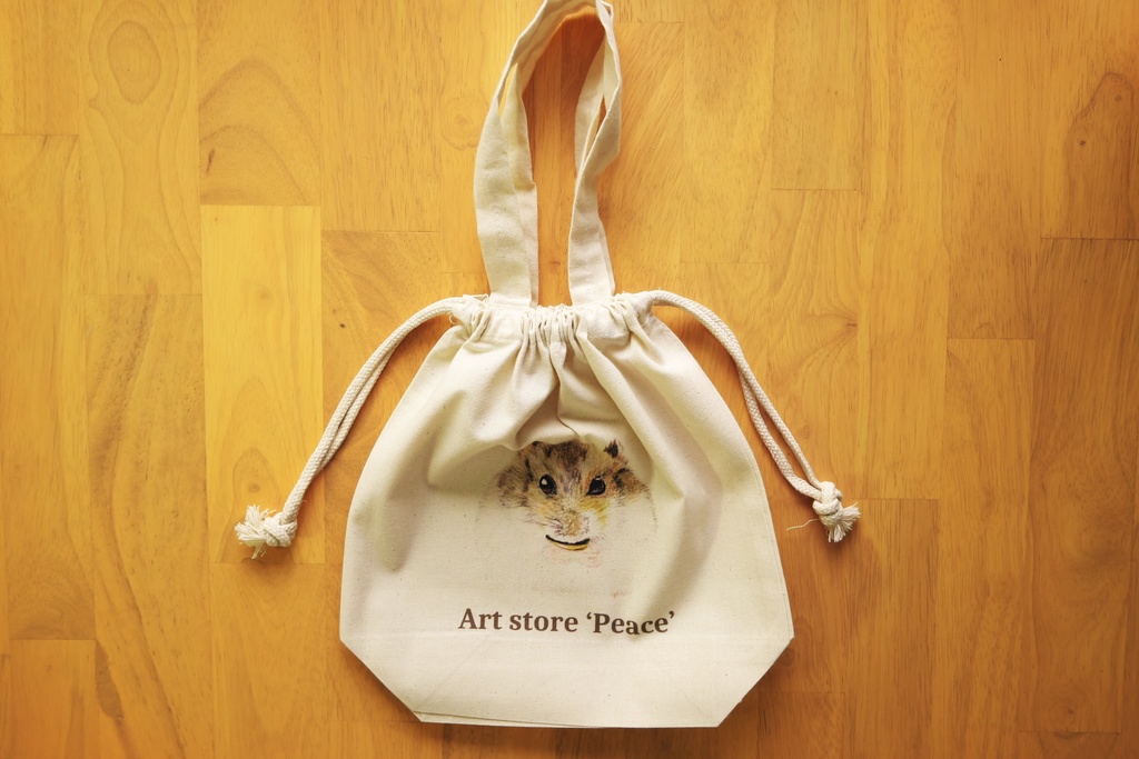 【ぴぃす堂】 ハムスター トートバッグ