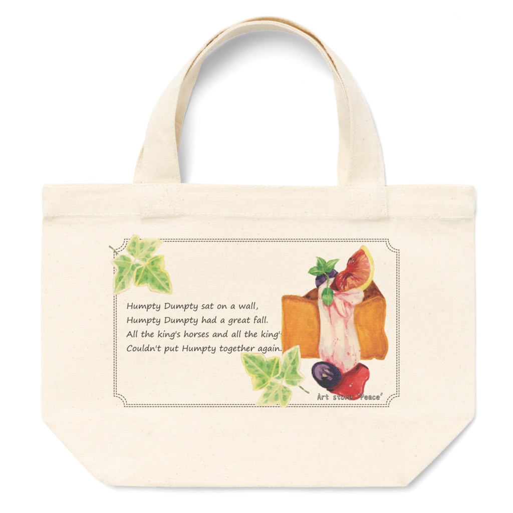 【ぴぃす堂】 カボチャケーキ トートバッグ S