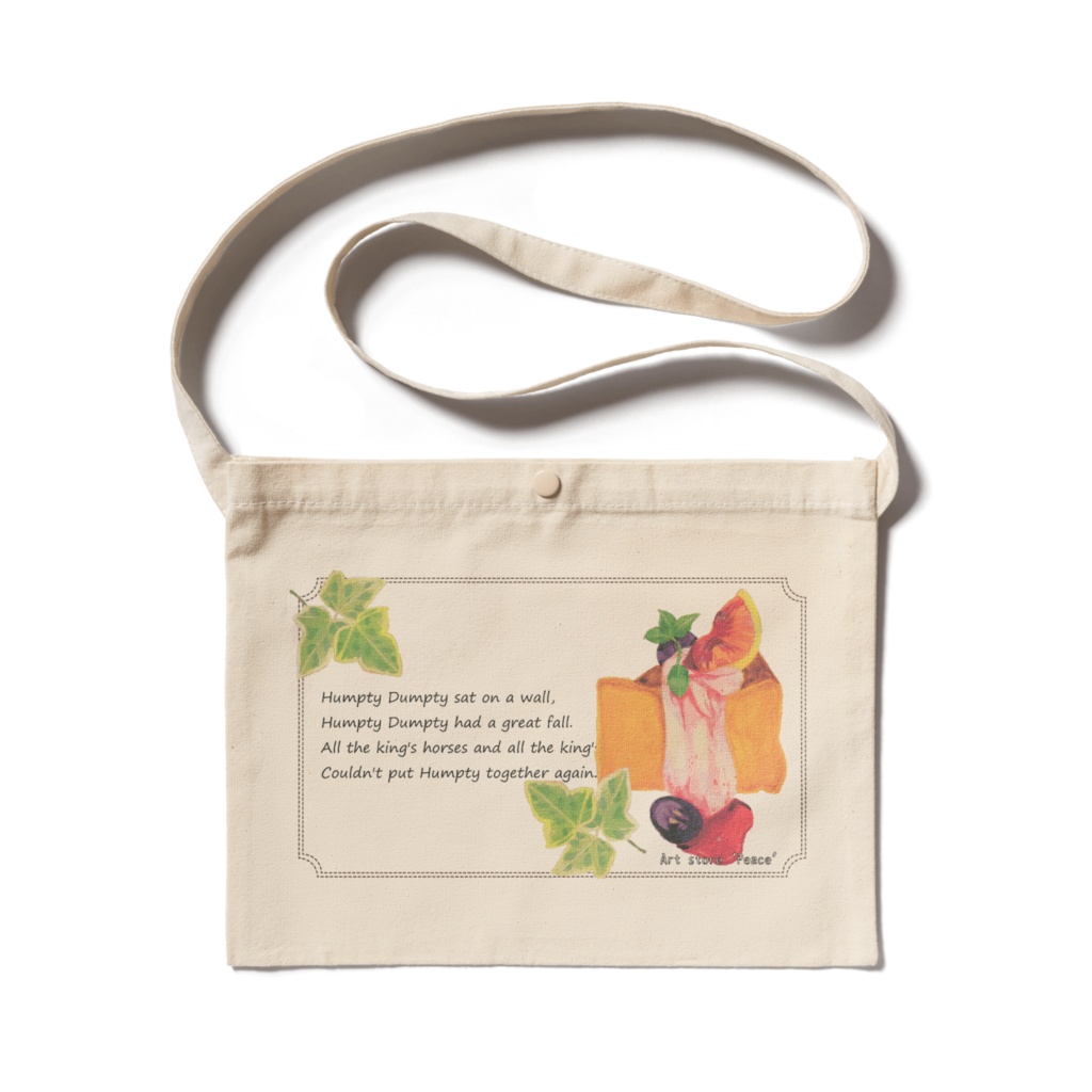 【ぴぃす堂】 カボチャケーキ サコッシュ