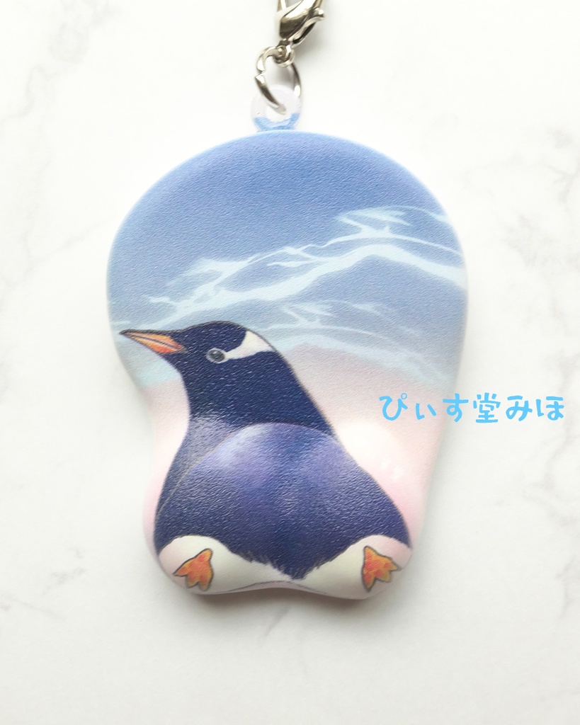 ジェンツーペンギン　ミニマウスパッド　ストラップ