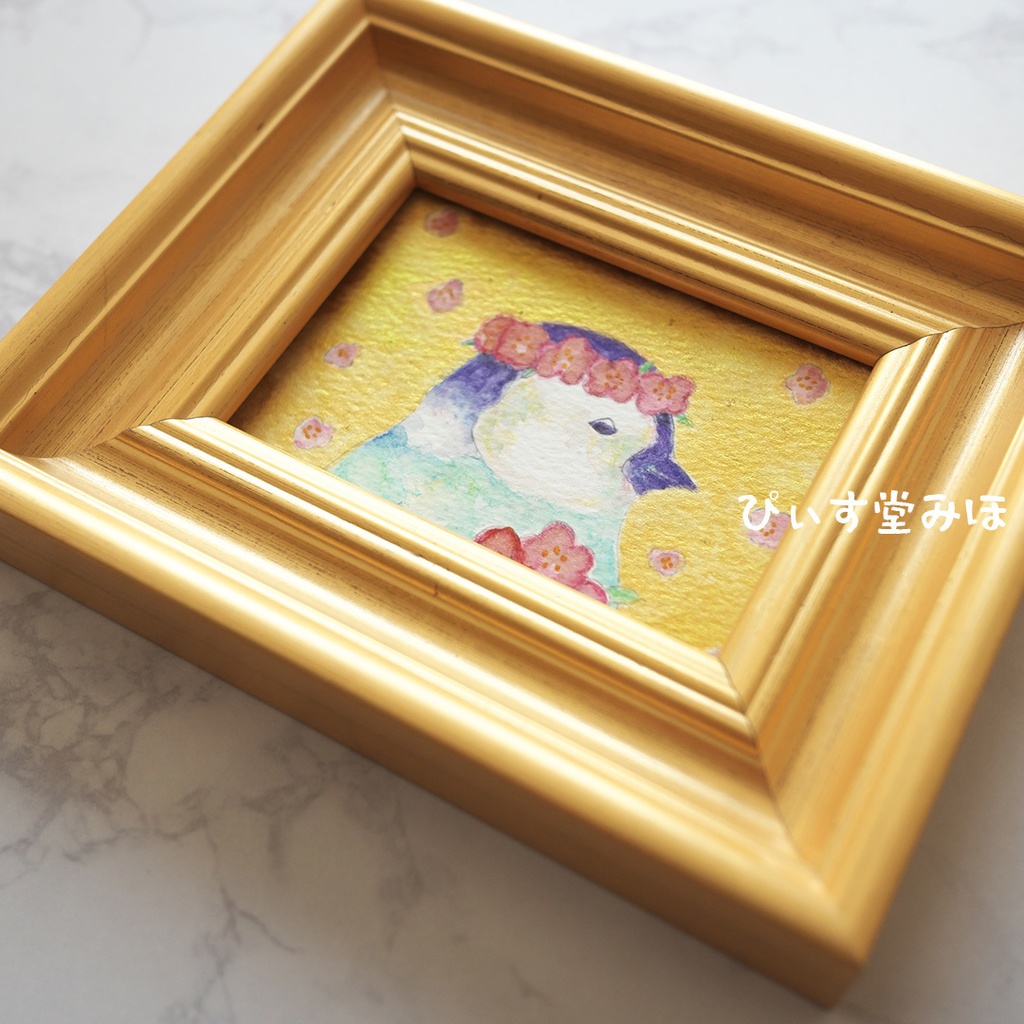 ミニ原画「花冠」