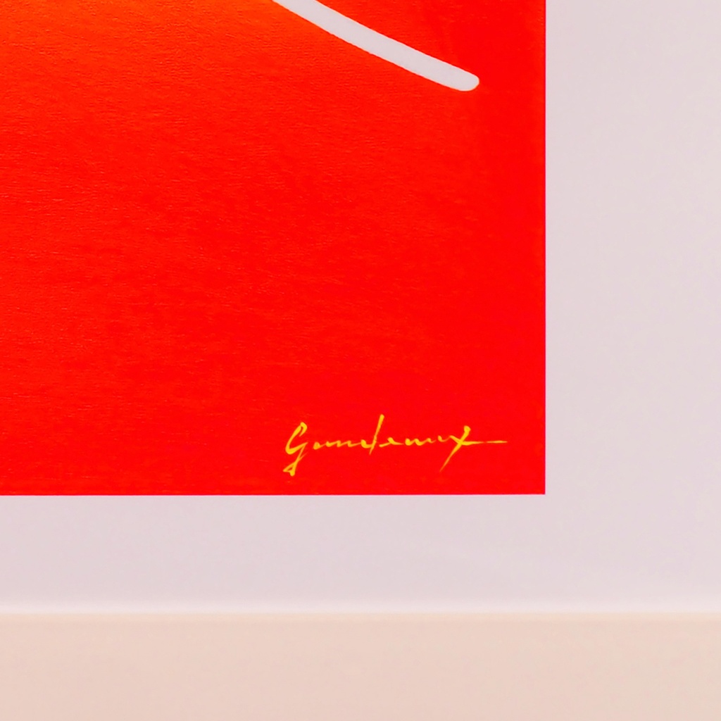 少し訳あり●『朱色に染まる富士山』がんどうあつし自作デジタルアート