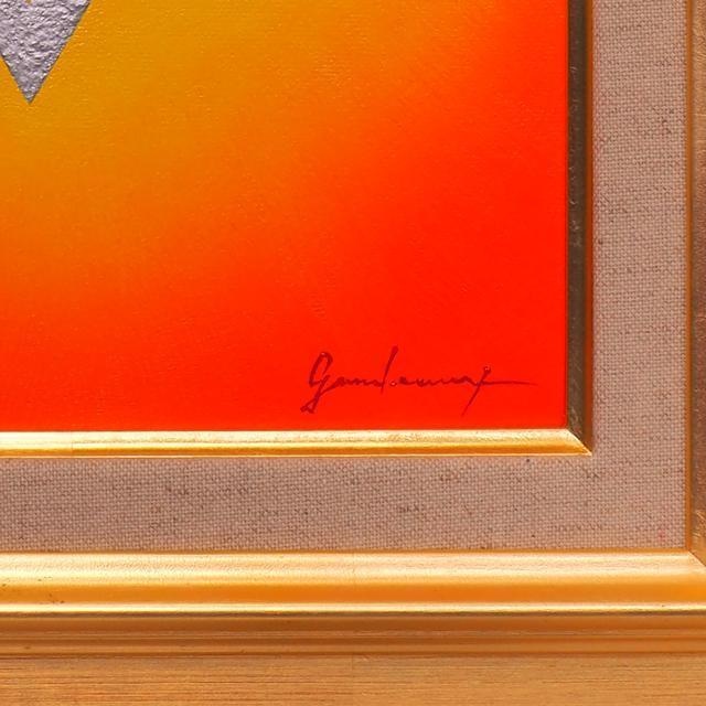 奇跡と開運の兆しとは?☆『ダビデの星』★がんどうあつし油絵画F3額付作者直接出品