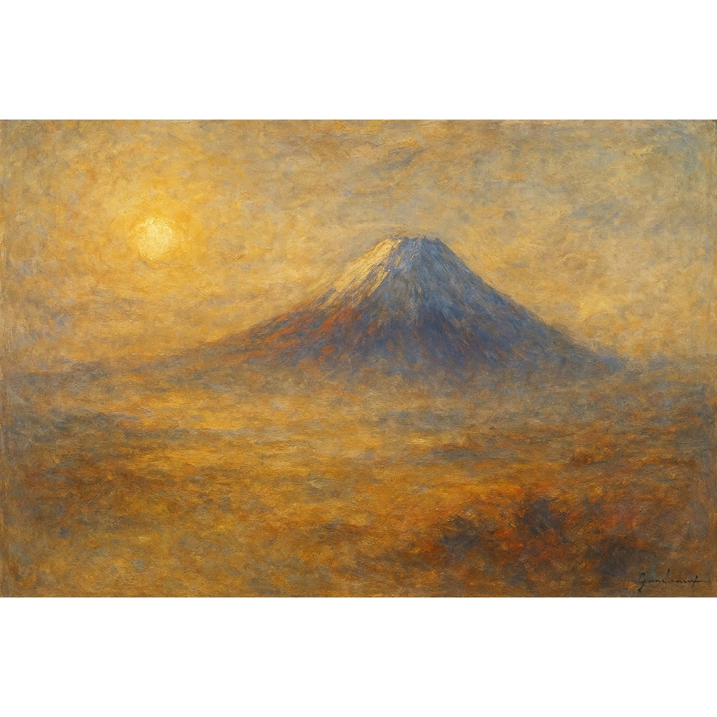 AIアート『富士・光のたたずまい』