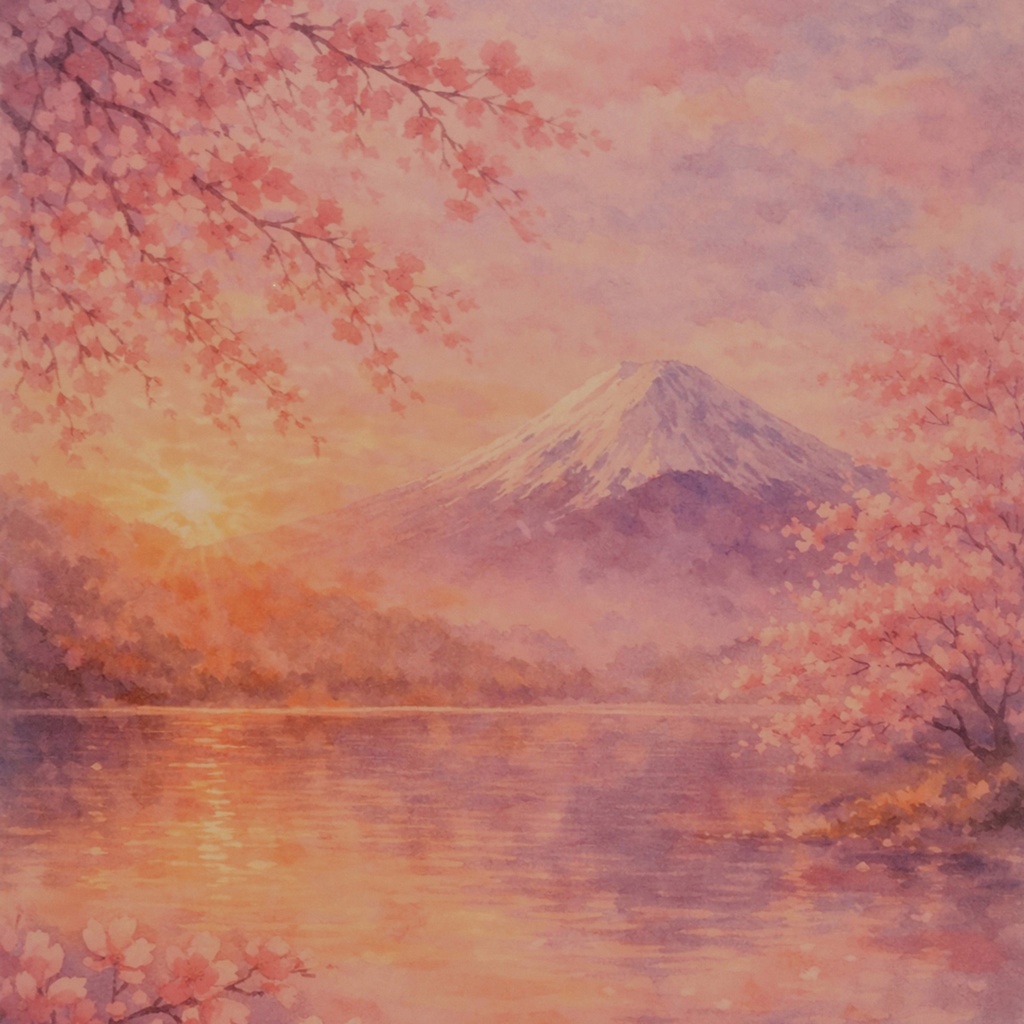 『あさの光にひたり』●がんどうあつしデジタル絵画(AI使用)●A3額付縦47㎝