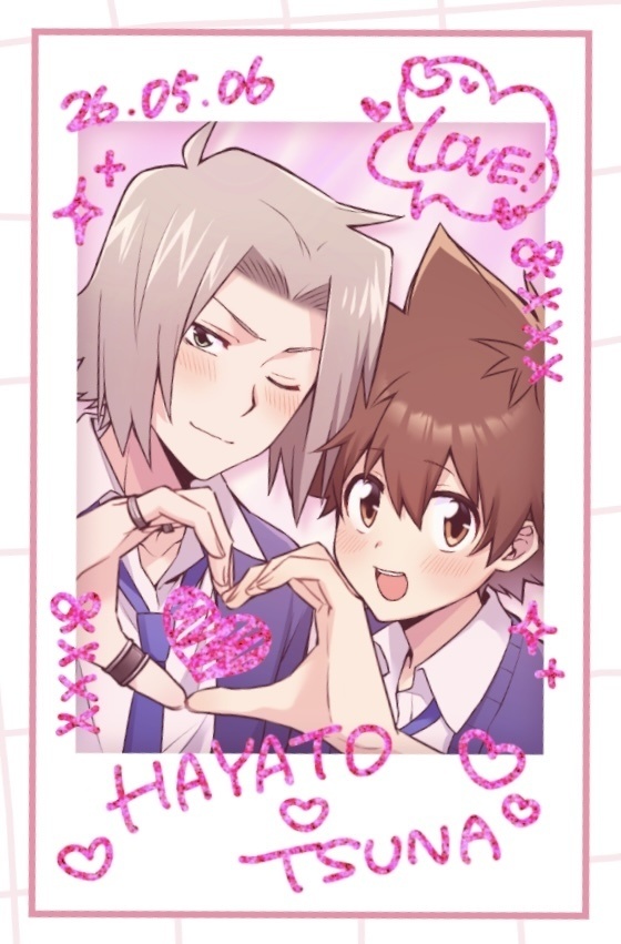 ごくつな♡ラメ箔チェキ
