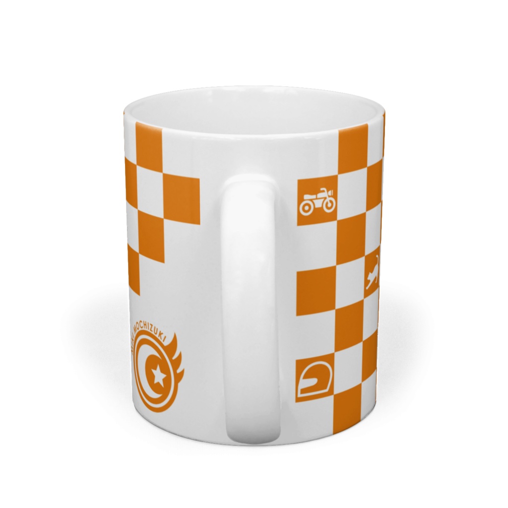 望月ミキチェッカーフラッグ柄マグカップ
