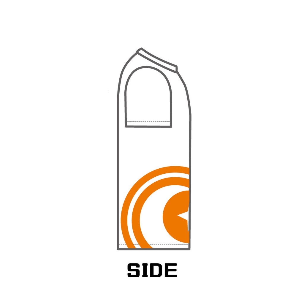 オリジナルロゴTシャツ(ホワイト×オレンジ)