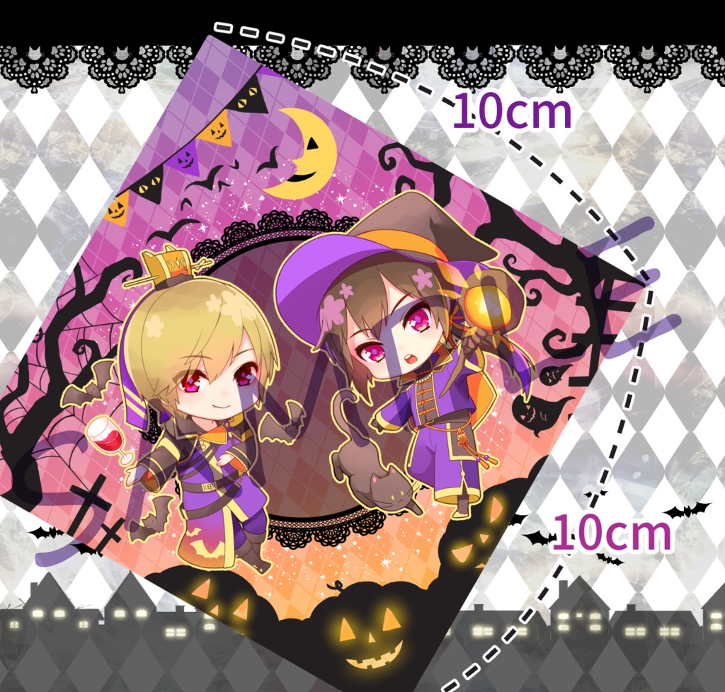 ハロウィンアクリルキーホルダー郭嘉&荀彧