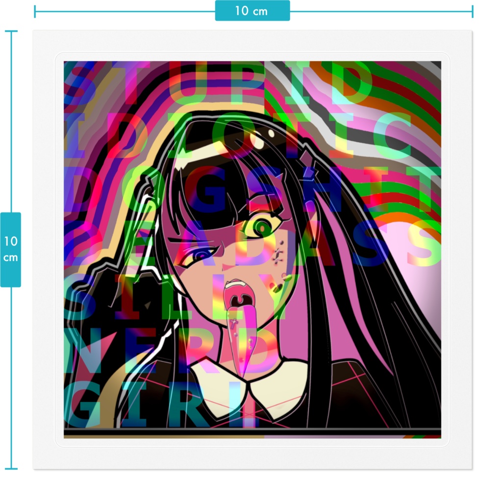 四角になってもなんとなくそれっぽいステッカー