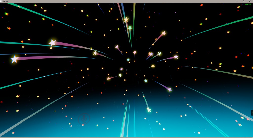 VRchat World 流れ星パーティクル / Meteor shower particle