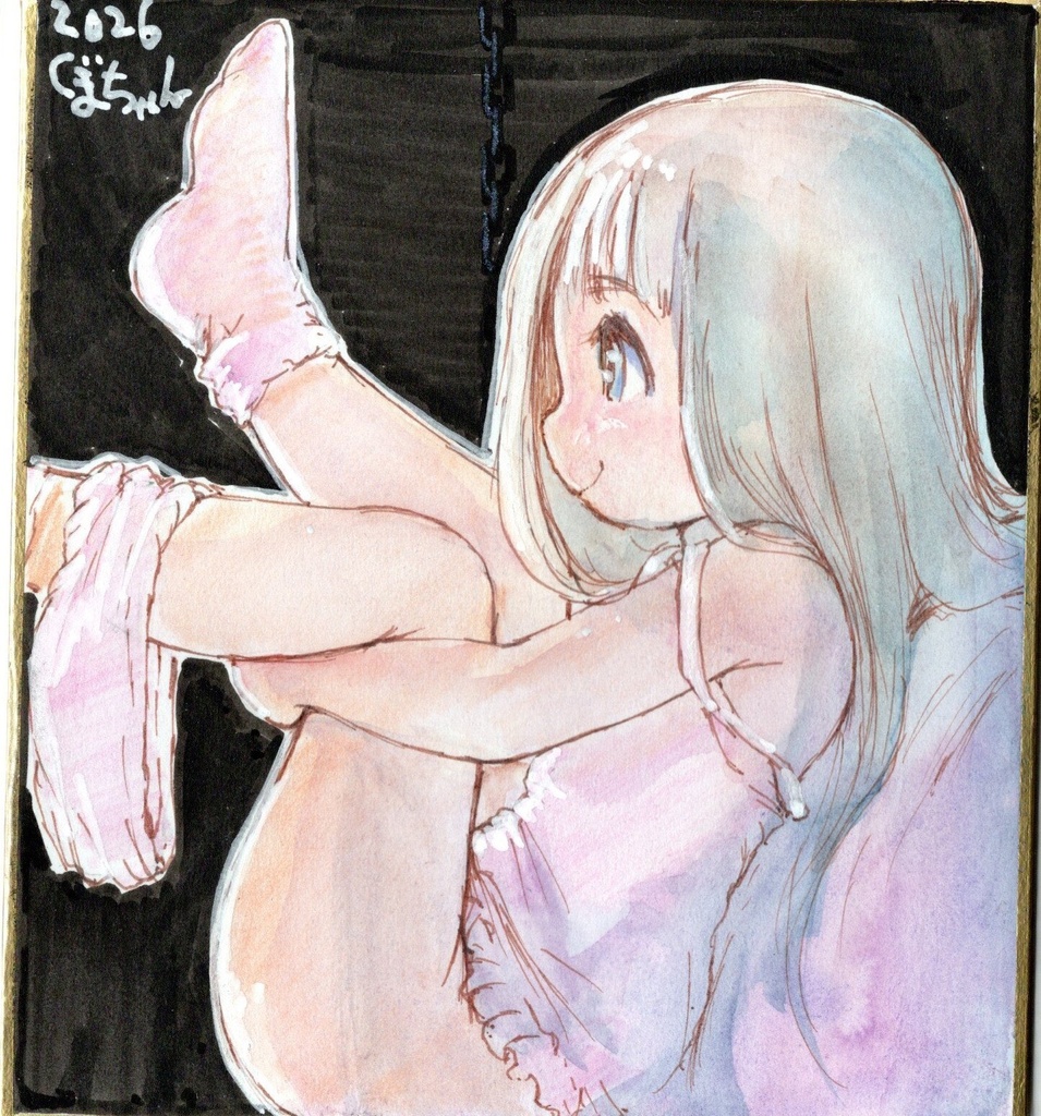 ぐまちゃん ミニ(1/4)色紙
