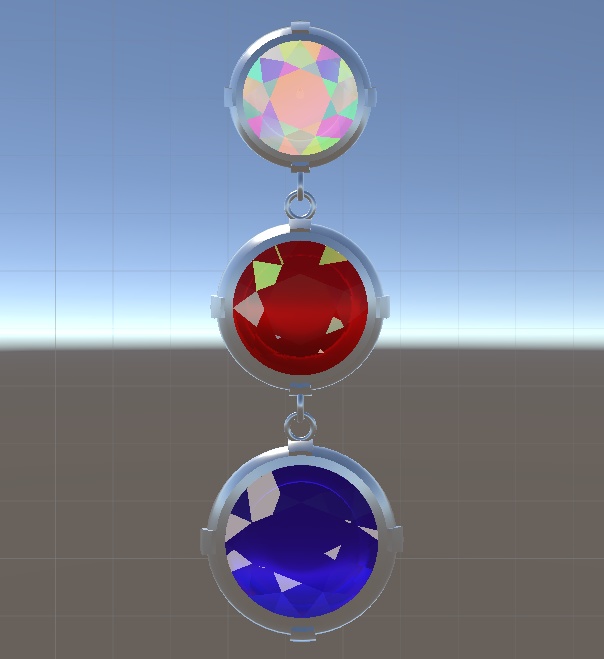 【VRC想定】ダイヤピアスセット