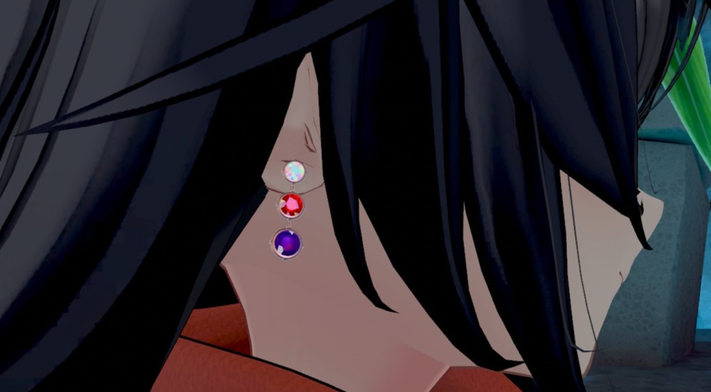 【VRC想定】ダイヤピアスセット