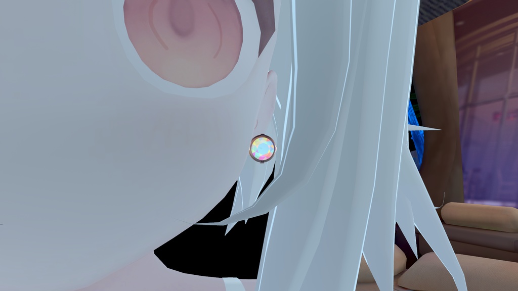 【VRC想定】ダイヤピアスセット