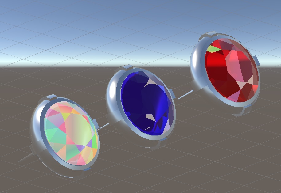 【VRC想定】ダイヤピアスセット