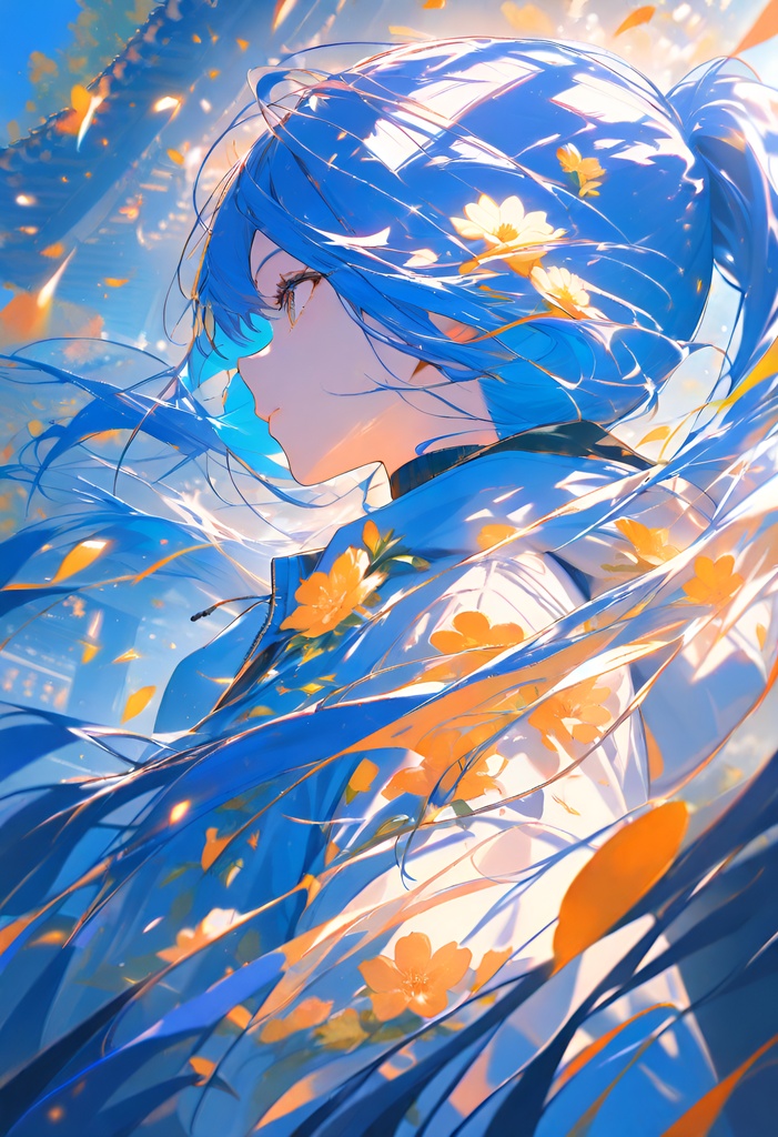 蒼き神社|幻想的な和風AIアート 15枚セット
