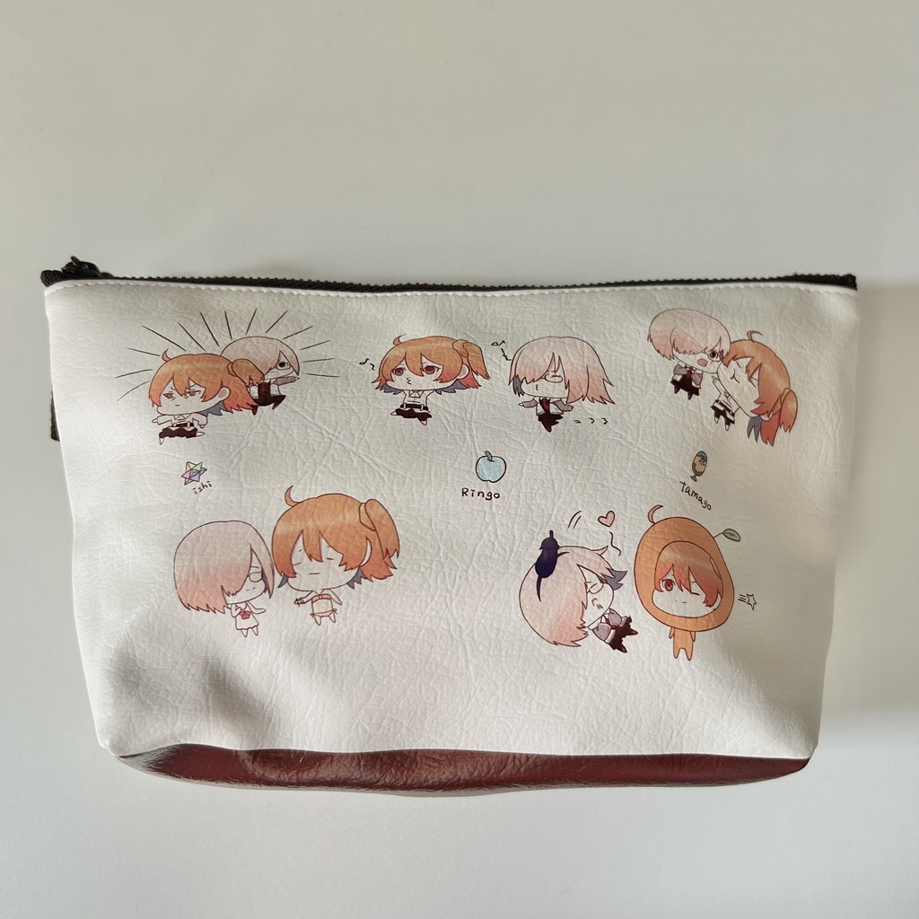 両面印刷合皮ポーチ