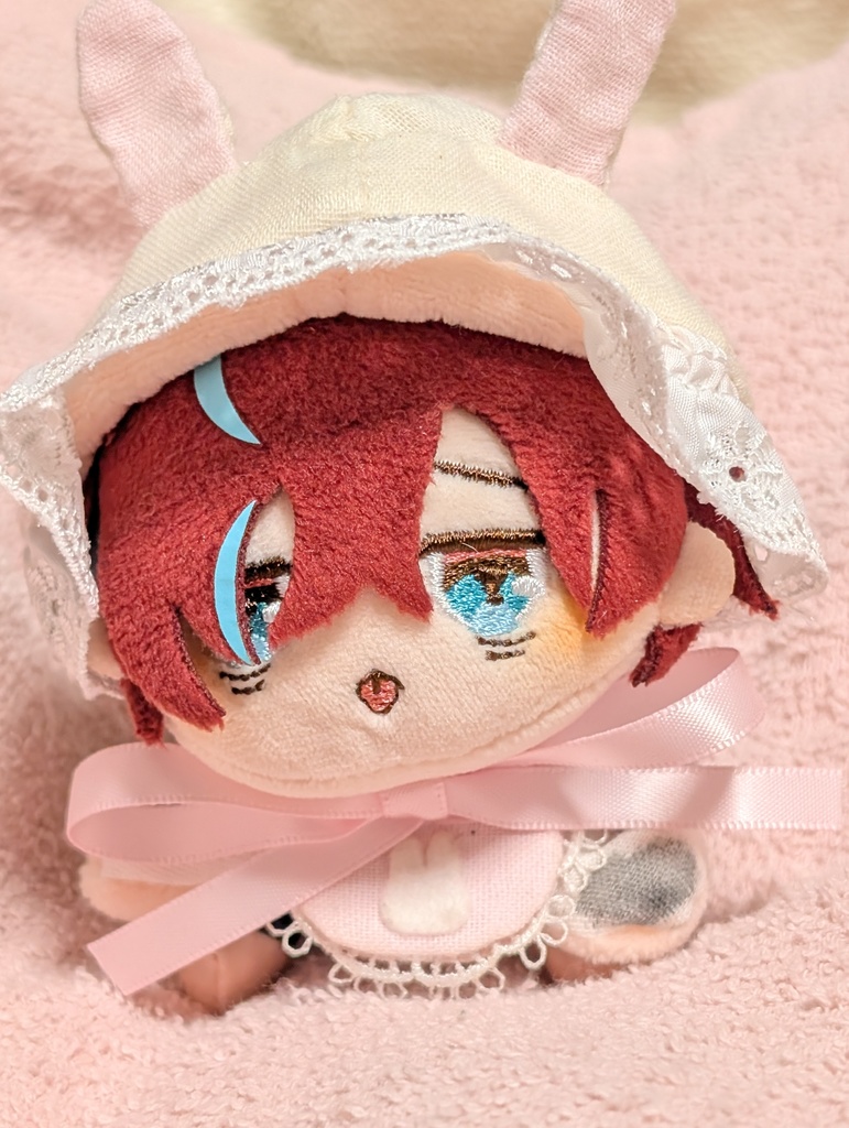 【10cmぬい向け】うさみみベビーボンネット