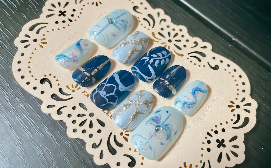 【原神】神里綾人_概念ネイル